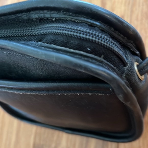 Vintage Coach Black Leather Hadley Crossbody Bag Purse 9935 Made in USA - Picture 4 of 10